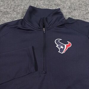 Houston Texans Pullover Jacket Mens Medium Navy Blue‎ NFL Football Dri Fit Nike